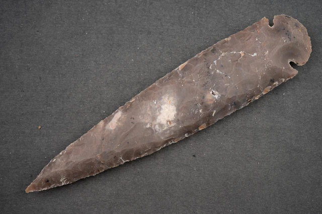 8.5" Flint Spearhead Ohio Collection Spear Point Knife Blade Arrowhead 441