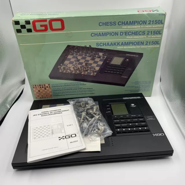 GO CHESS CHAMPION 2150L Vintage Complete With Chess Pieces, Missing 1 Pawn