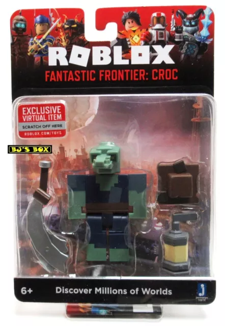  Roblox Fantastic Frontier: Croc Single Figure Core Pack with  Exclusive Virtual Item Code : Toys & Games