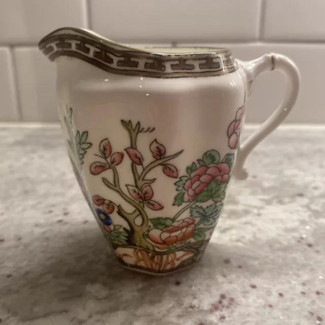 Coalport Indian Tree Diminutive Creamer Handpainted 3 1/4" at Lip