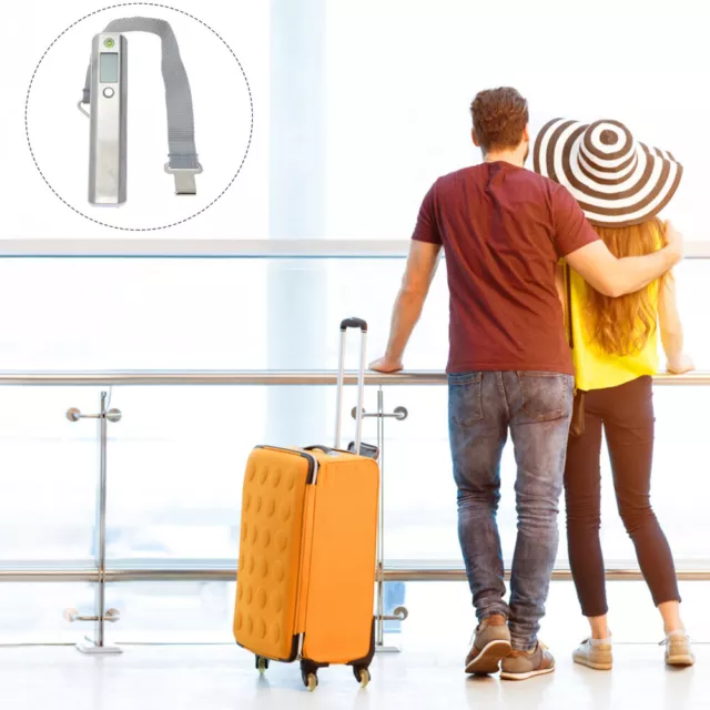 Valigia da viaggio bilancia bagagli display digitale portatile acciaio inox capacità 5 kg
