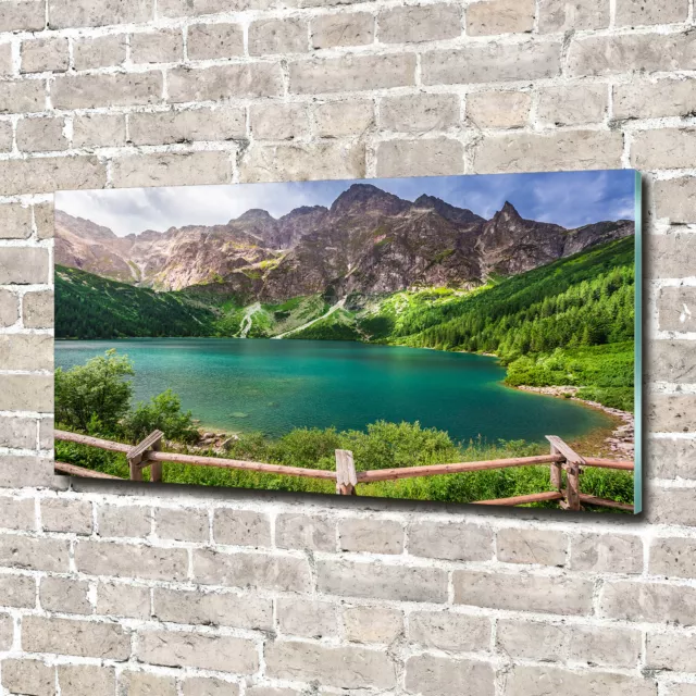 Acrylglas-Bild Wandbilder Druck 140x70 Deko Landschaften See Gebirge Berge