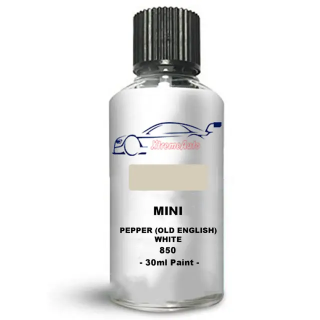Touch Up Paint For Mini Cooper Hardtop Pepper White 850 Stone Chip Brush