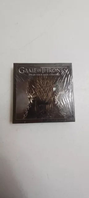 Game Of Thrones House Sigil Dark Horse Deluxe HBO Set of Four Coasters