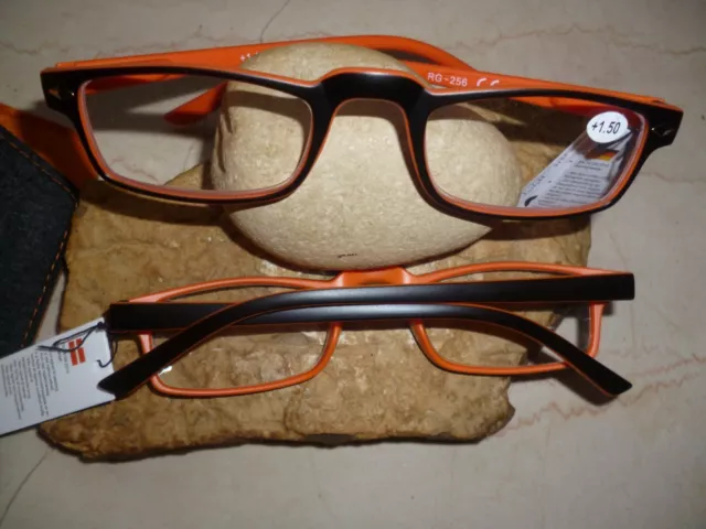 Wenn Lesebrille....dann schwarz und innen orange +1,0 +1,5 +2,0 +2,5 +3,0 +3,5