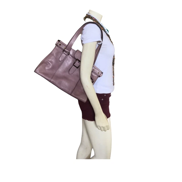 Fossil Lilac Color Revival Satchel Bag