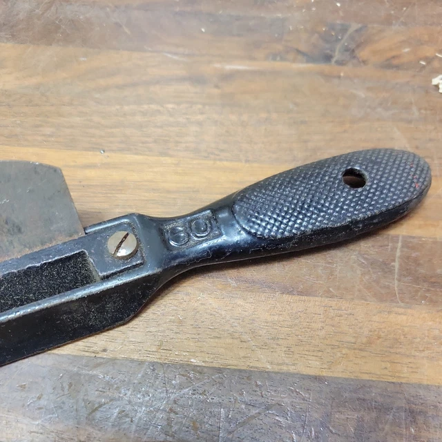 K926- Antique  STANLEY Sweetheart No. 60 DOUBLE SPOKE SHAVE Concave & Flat 4