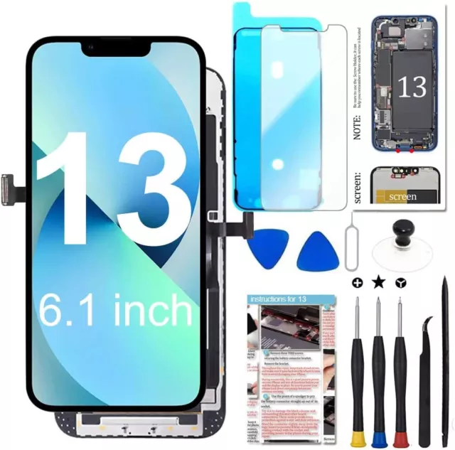 For iPhone XR 11 12 13 LCD Display Touch+Face ID Screen Replacement Digitizer