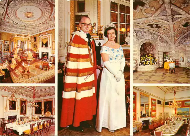 Picture Postcard-:Woburn Abbey (Multiview) With the Duke and Duchess of Bedford