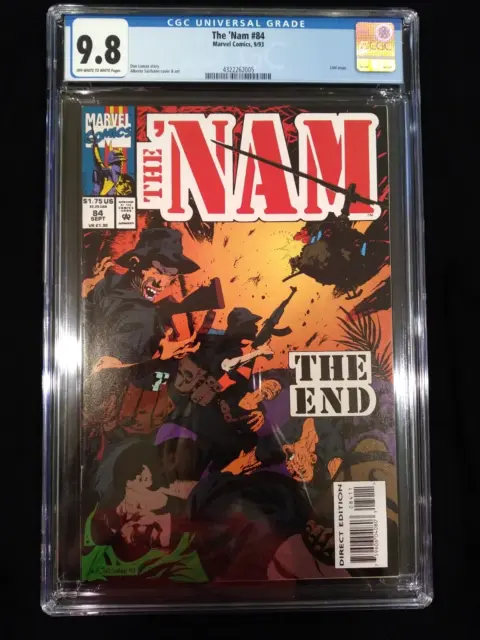 The 'Nam #84, CGC 9.8, Marvel Direct, September 1993, scarce last issue!