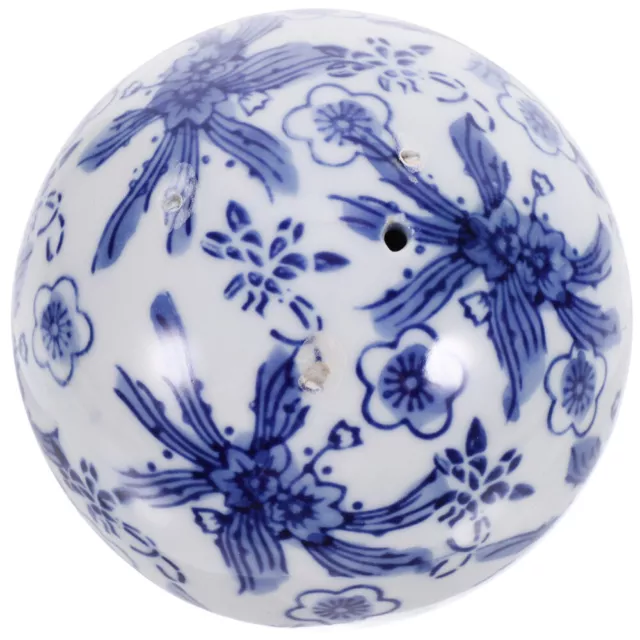 Ceramic Decorative Ball Ceramics Round Porcelain Orbs Blue
