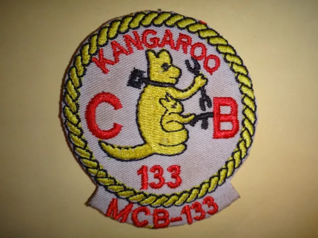 Vietnam War Patch US Naval Mobile Construction Battalion MCB-133 KANGAROO