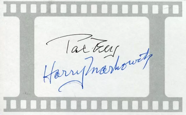 Paul Berg Nobel Prize Chemistry & Harry Markowitz Economics Signed Autograph