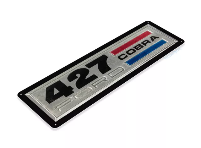 Ford Cobra 427 Dealer Logo Muscle Car Garage Shop Race Wall Decor Metal Tin Sign