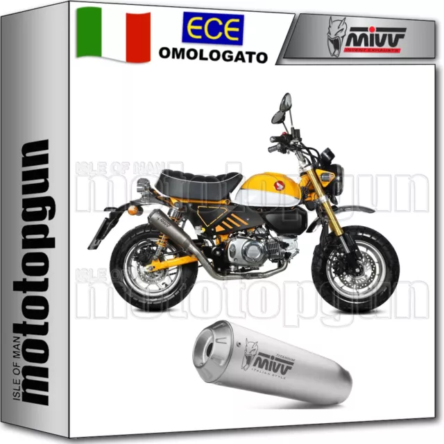 Mivv Scarico Completo Omologato Nocat X-M1 Titanio Honda Monkey 2020 20