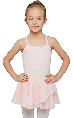 Toddler Girls Ballet Dresses Leotards with Skirt Dance 2-4T T4 - Ballet Pink