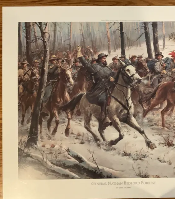 Don Troiani General Nathan Bedford Forrest Signed AP Civil War Print