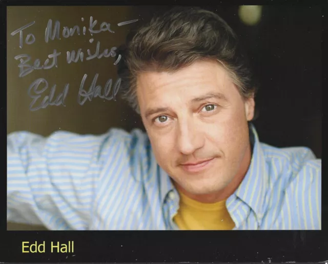 ORIGINAL AUTOGRAMM VON EDD HALL ( TV-PERSÖNLICHKEIT / ANSAGER / PHOTO 20 x 25 )