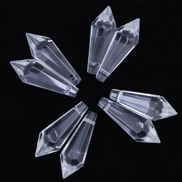 12 Pcs Chandelier Pendants Prisms Lamp Crystal Bead Replacement Beads