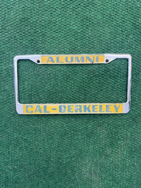 RARE 1970S - 80s “CAL-BERKELEY”ALUMNI LICENSE PLATE FRAME CALIFORNIA