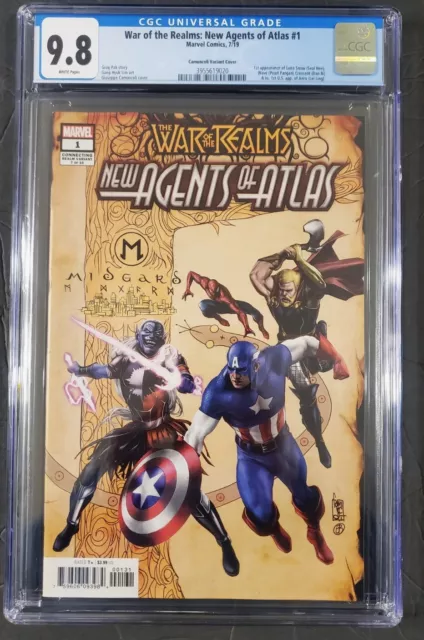 War of the Realms New Agents of Atlas #1B Camuncoli Variant CGC 9.8 2019!