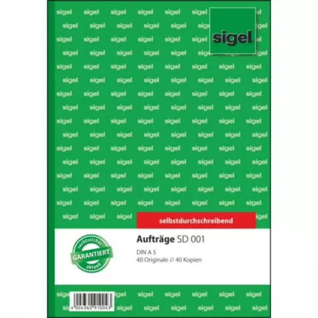 Auftragsbuch A5 2x40BL SD SIGEL SD001 (4004360910043)