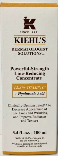 Kiehl's Powerful Strength Line Reducing Concentrate 12.5%  3.4oz / 100mL NEW