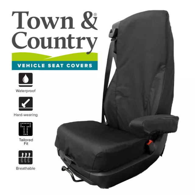 DAF CF Euro 6 WATERPROOF SEAT COVERS Town & Country HEAVY DUTY Front SINGLE