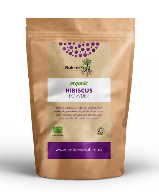 Organic Hibiscus Flower Leaves Powder - Pure Natural | Hair Growth | Herbal Tea
