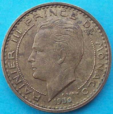 Pièce De Monnaie 50 Francs 1950 Monaco