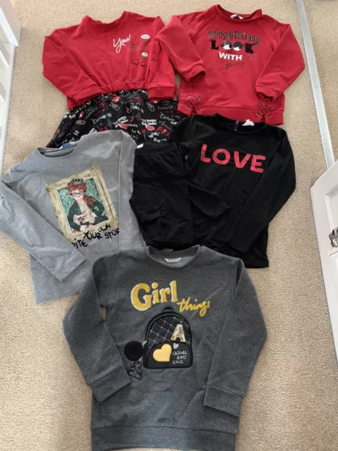 Maglione T-shirt Designer Ragazze Top, Leggings Abito Jumpers Età 6 Anni Sindaco