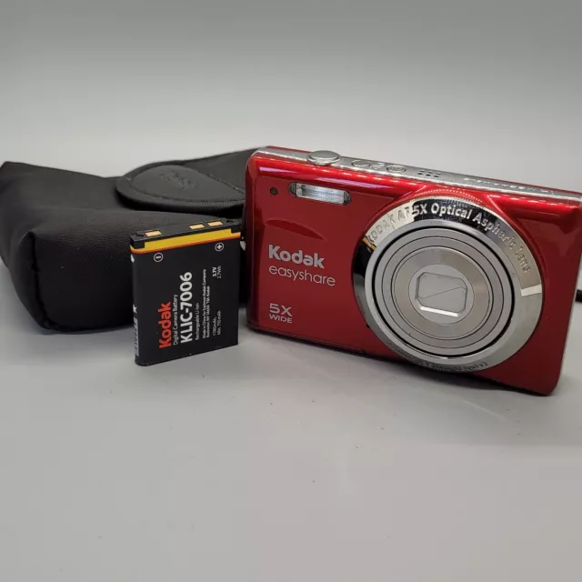Kodak EasyShare M23 14,2 megapixel fotocamera digitale compatta testata in rosso
