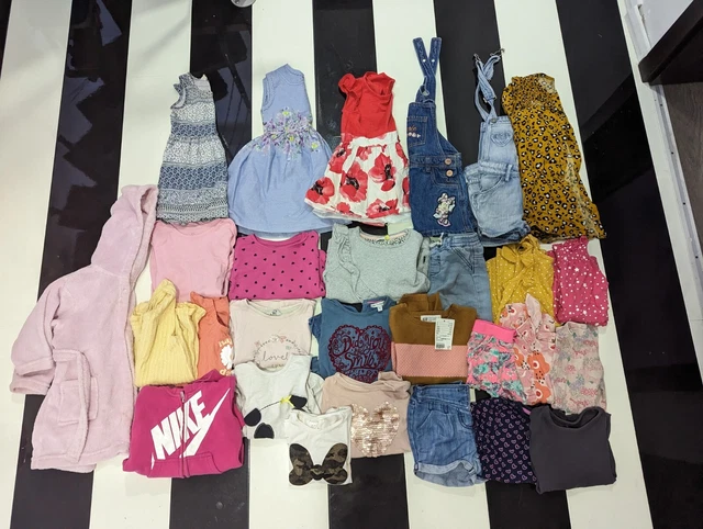 Girls Summer Clothes Bundle Age 2-3 Nike zara, H&M, minnie mouse, shorts, dress