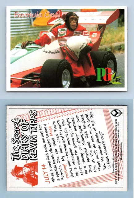 Formel 1 - Das geheime Tagebuch von Kevin Tipps 1995 Brooke Bond Teekarte