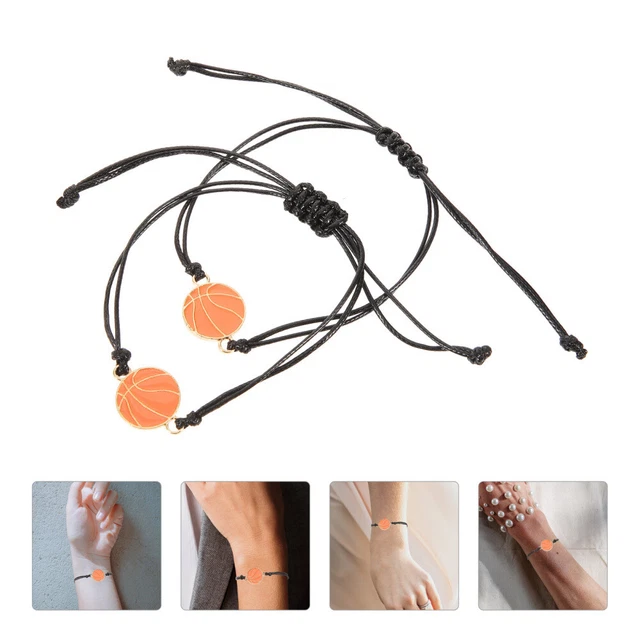 5 PCS SPORTS Bracelet Braided Muñequeras Beisbol Decor Charms Bracelets