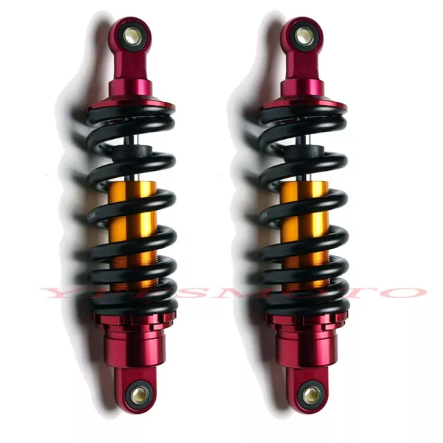 2pcs 10.6'' Rear Shock Absorber for ATV Quad Go Kart Taotao Scooter E-bike Buggy