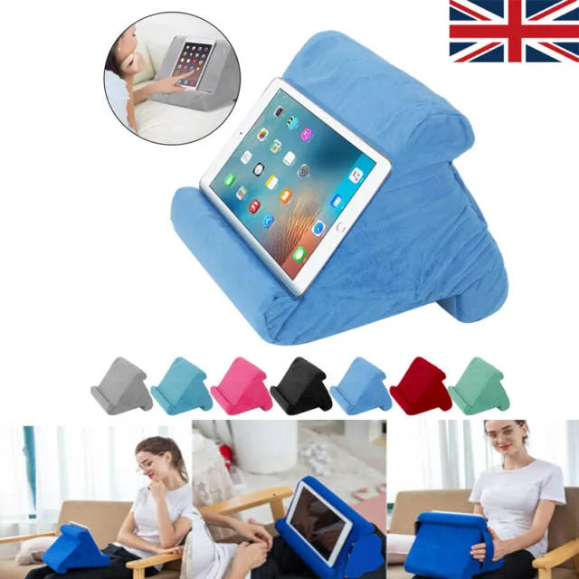IPad Laptop Holder Tablet Multi-Angle Soft Pillow Lap Stand Phone Cushion UK