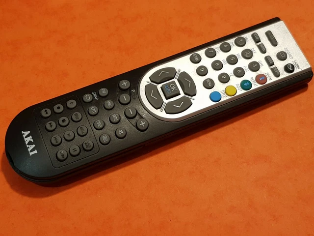 Télécommande D'origine AKAI Modèle RC-V10A - Vendue Pour Pièces, Non Testée