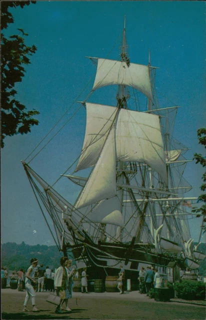 Postcard The Charles W. Morgan New Bedford Mystic Connecticut CT
