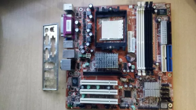 PLACA BASE FOXCONN ML 94V-0 AMD motherboard + chapa trasera