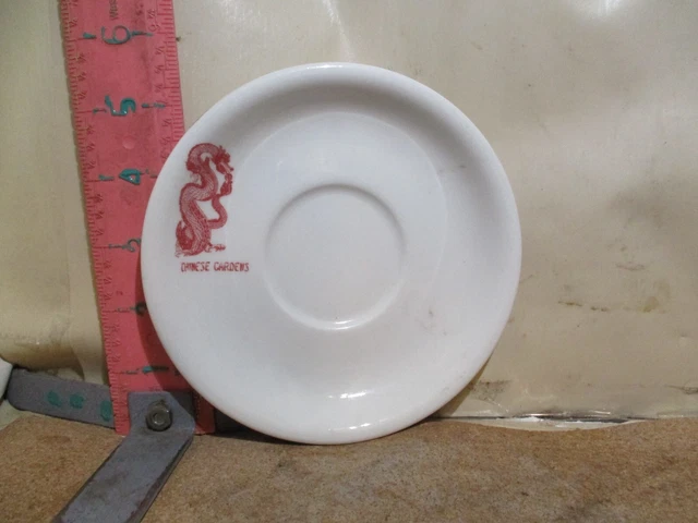 Chinese Gardens Restaurant Saucer By Jackson China Coded X-2 For 1974