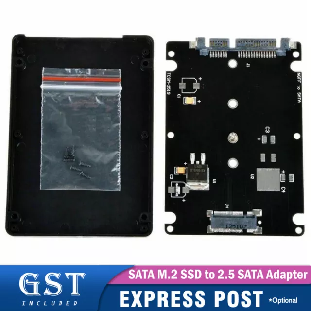 SATA M.2 SSD to 2.5" SATA NVMe M.2 NGFF SSD to SFF-8639 Adapter FAST 2023 AU
