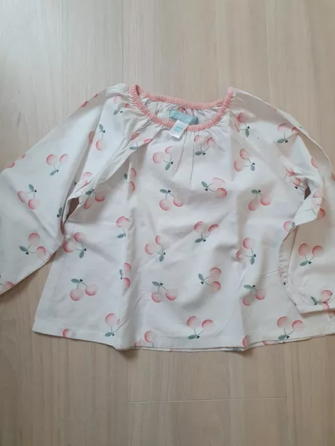 Blouse Obaïbi cerises bébé fille 18 mois