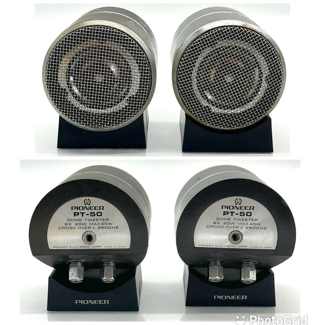 PIONEER PT-50 DOME TWEETER 現状渡し 希少 PIONEER PT-50 SUPER Tweeter Pair Very Good from JP $638.58