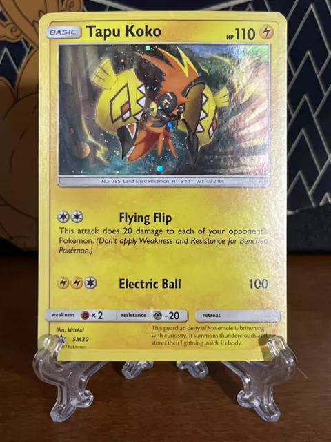 Pokemon Promo Holo Rare Tapu Koko SM30 