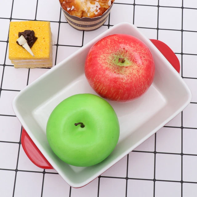 Microwave Pan Rectangular Casserole Dish Ceramic Roasting Plate Cake Oven
