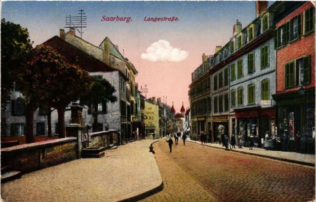 CPA AK SARREBOURG - SAARBURG i. L. - Langestrasse (387651)