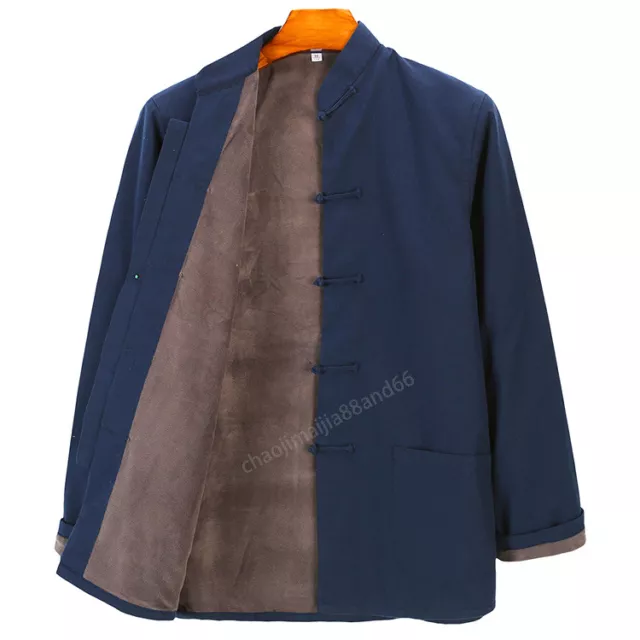 Warm Kung Fu Tai chi WushuBruce Lee Tang suit Uniforms Jacket Coat Costume Men's