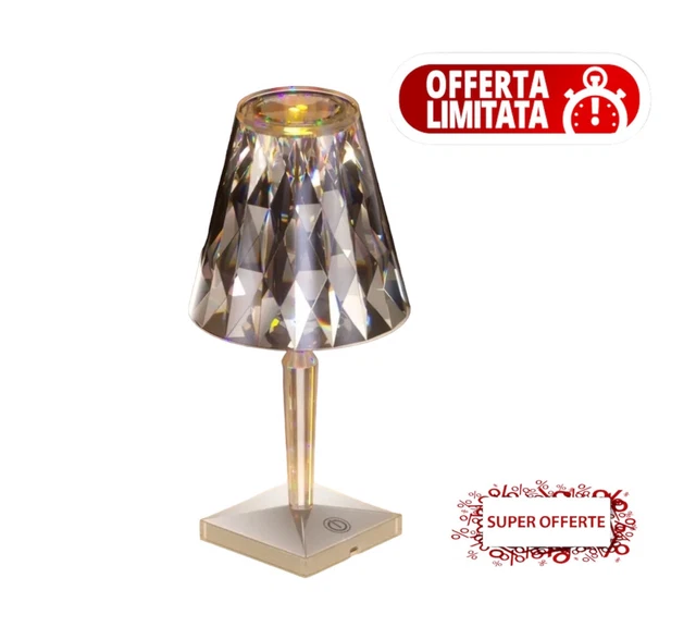 Lampada da tavolo Led Ricaricabile Con Telecomando Per Casa Ristorante Hotel ✅