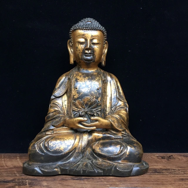 Chinese Exquisite Handmade Buddha Bronze Statue